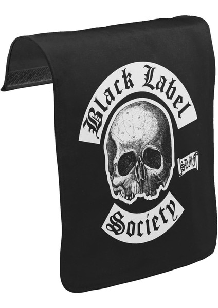 T-Shirt T-Shirt Black Label Society Unisex Siyah Tak-Çıkar Postacı Çanta Kapağı Ck-83
