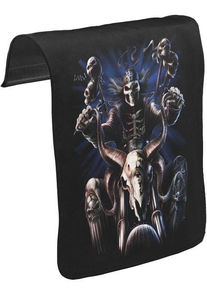 T-Shirt T-Shirt Motosiklet - Ride Or Die Unisex Siyah Tak-Çıkar Postacı Çanta Kapağı CK-131