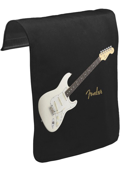 T-Shirt T-Shirt Fender W Unisex Siyah Tak-Çıkar Postacı Çanta Kapağı CK-1488