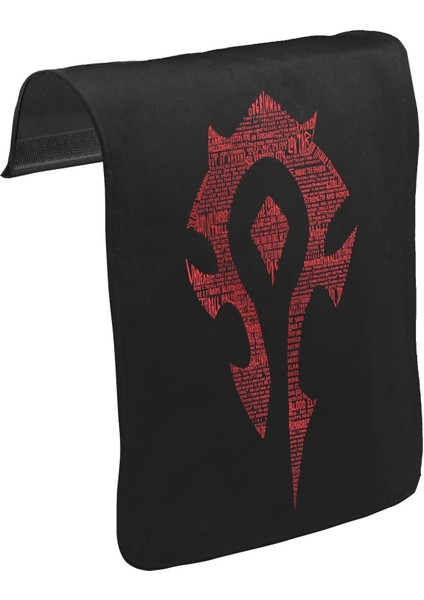 T-Shirt T-Shirt World Of Warcraft - Silver Moon Unisex Siyah Tak-Çıkar Postacı Çanta Kapağı CK-1445