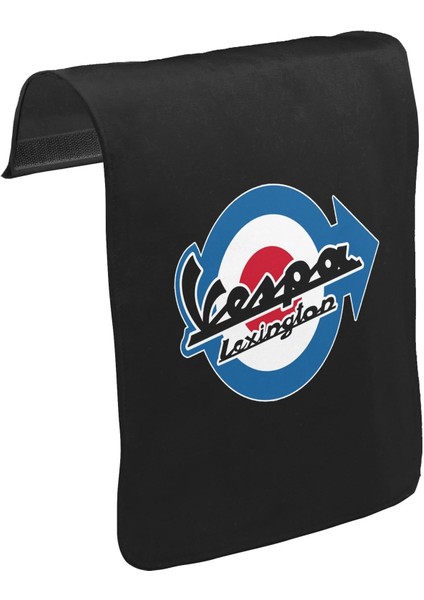 Lord T-Shirt T-Shirt T-Shirt Vespa - Lexington Unisex Siyah Tak-Çıkar Postacı Çanta Kapağı CK-1314