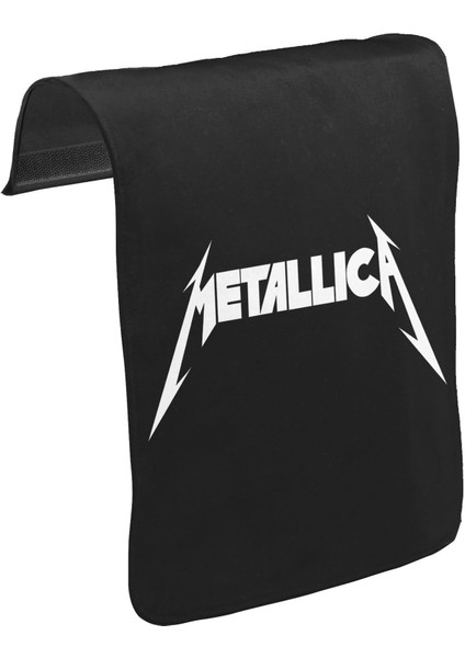T-Shirt T-Shirt Metallica - Logo Iı Unisex Siyah Tak-Çıkar Postacı Çanta Kapağı CK-1315