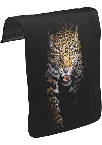 T-Shirt T-Shirt Leopar Unisex Siyah Tak-Çıkar Postacı Çanta Kapağı CK-1435