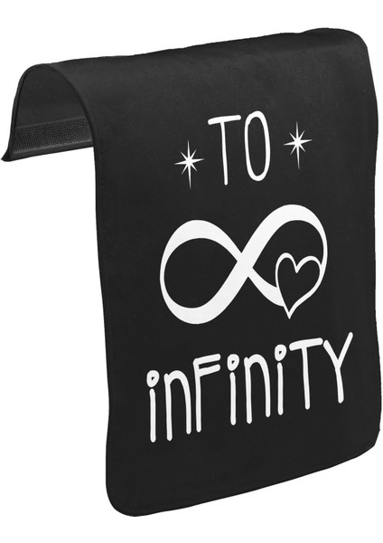 T-Shirt T-Shirt To Infinity Unisex Siyah Tak-Çıkar Postacı Çanta Kapağı CK-1529