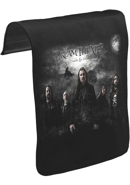 Lord T-Shirt T-Shirt T-Shirt Dream Theater - Black Clouds Unisex Siyah Tak-Çıkar Postacı Çanta Kapağı CK-164