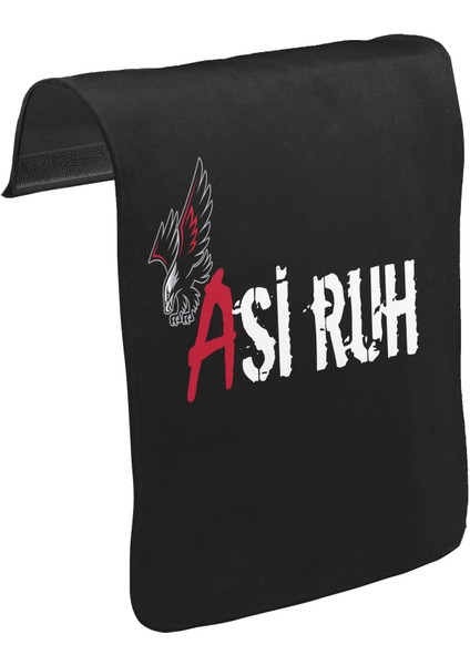T-Shirt T-Shirt Asi Ruh Unisex Siyah Tak-Çıkar Postacı Çanta Kapağı CK-1361
