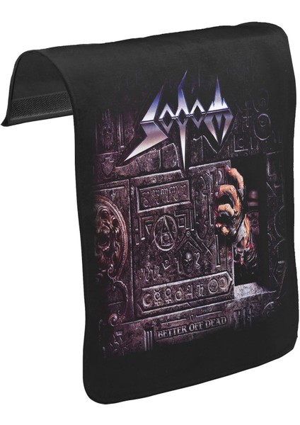 T-Shirt T-Shirt Sodom - Better Off Dead Unisex Siyah Tak-Çıkar Postacı Çanta Kapağı CK-177