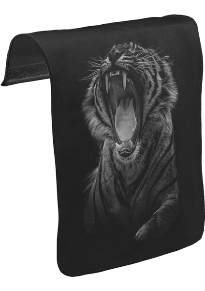 T-Shirt T-Shirt Roar - Kaplan Unisex Siyah Tak-Çıkar Postacı Çanta Kapağı CK-1694