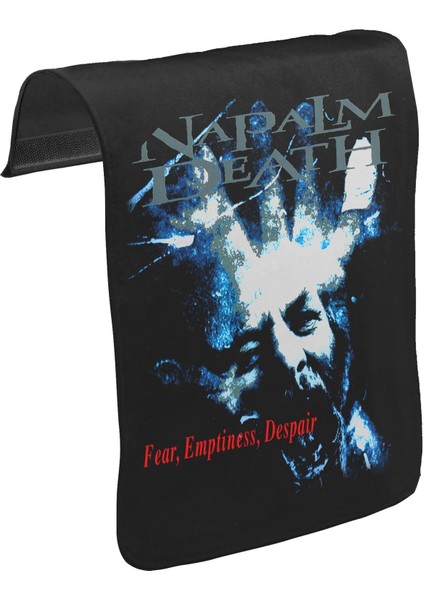 T-Shirt T-Shirt Napalm Death - Fear Emptiness Despair Unisex Siyah Tak-Çıkar Postacı Çanta Kapağı CK-179