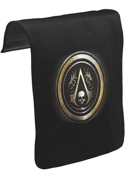 T-Shirt T-Shirt Assassin's Creed V Unisex Siyah Tak-Çıkar Postacı Çanta Kapağı CK-204