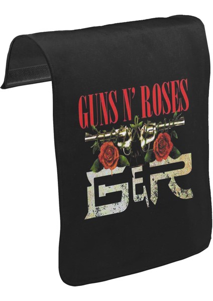 T-Shirt T-Shirt Guns N'roses Unisex Siyah Tak-Çıkar Postacı Çanta Kapağı CK-600