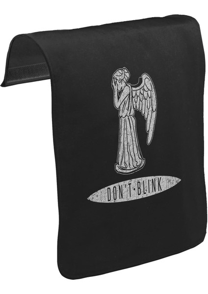 T-Shirt T-Shirt Doctor Who - Weeping Angels Unisex Siyah Tak-Çıkar Postacı Çanta Kapağı CK-214
