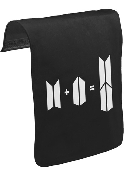 T-Shirt T-Shirt Bts - Bts + Army Unisex Siyah Tak-Çıkar Postacı Çanta Kapağı CK-1131
