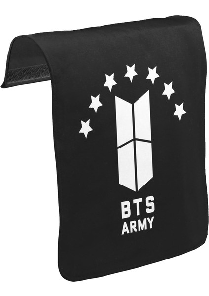 T-Shirt T-Shirt Bts - Stars Unisex Siyah Tak-Çıkar Postacı Çanta Kapağı CK-1133
