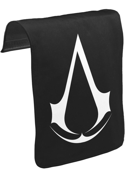T-Shirt T-Shirt Assassin's Creed - Logo Unisex Siyah Tak-Çıkar Postacı Çanta Kapağı CK-1273