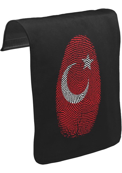 T-Shirt T-Shirt Dna'mızda Var - Ay Yıldız Unisex Siyah Tak-Çıkar Postacı Çanta Kapağı CK-1154