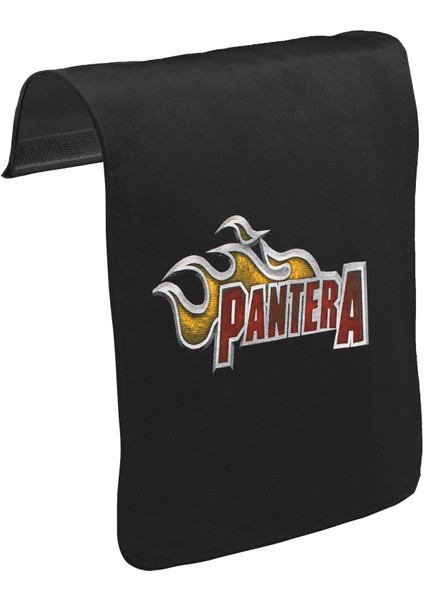 T-Shirt T-Shirt Pantera - Logo Unisex Siyah Tak-Çıkar Postacı Çanta Kapağı CK-1213