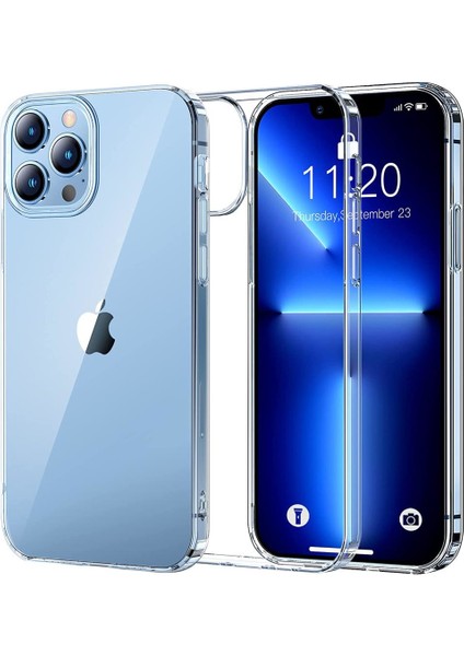 Apple iPhone 13 Pro Kılıf Şeffaf Silikon Hibrit Case