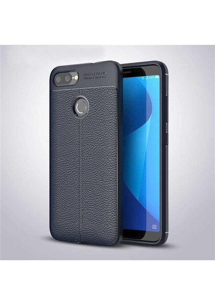 Asus Zenfone Max Plus (M1) ZB570TL Kılıf Deri Tarzı Niss Silikon Case