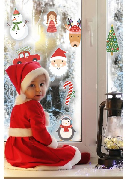 Yılbaşı Özel Figürler Çocuk Bebek Odası Sticker Seti