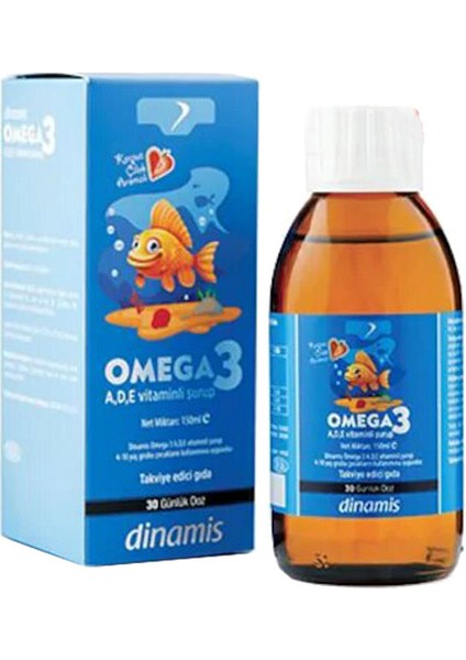 Omega 3 A D E Vitaminli Şurup 150 ml