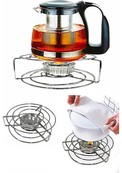 Isıtıcılı Nihale Soğutmaz Jel Ateşli Metal Nihale Çaydanlık Tencere Altlığı fiyatları