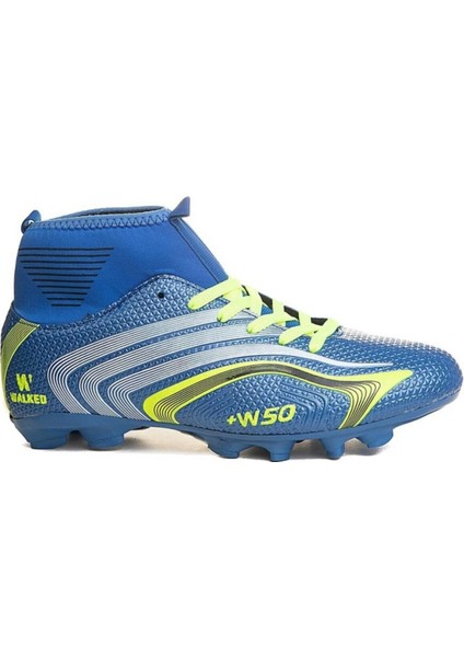 Çoraplı Krampon Erkek Çocuklar İçin Mavisarı Plastik Çivi 435 Model Futbol Ayakkabısı modelleri