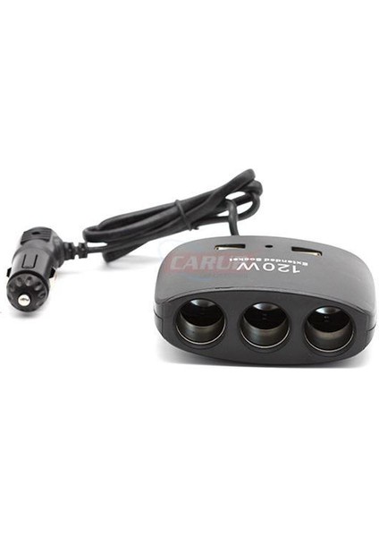 Çakmak Soketi 12V Kablolu 3 Lü USB Li