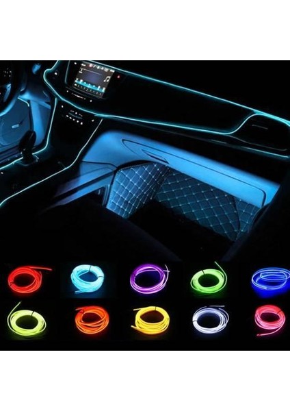 2 Metre Neon LED Ip ve 12V Adaptör Mavi
