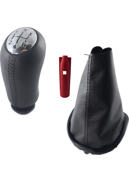 Renault Clio 3 Plastik Vites Topuzu ve Körüğü Set Parlak Kapaklı Model