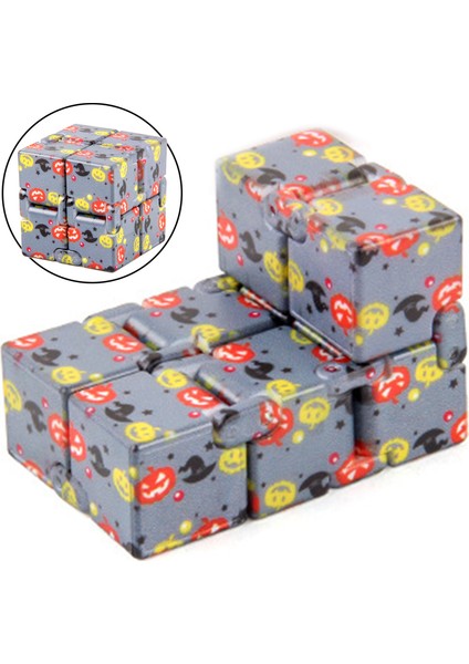 F Fityle Infinity Fidget Oyuncaklar Labirent Stres Dekompresyon Çocuklar Kabak Gri (Yurt Dışından)