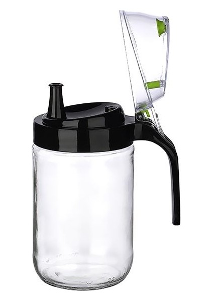Cam Yağdanlık - Kulplu Sirkelik Sosluk 660ML