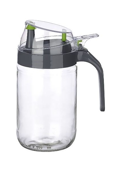 Cam Yağdanlık - Kulplu Sirkelik Sosluk 660ML