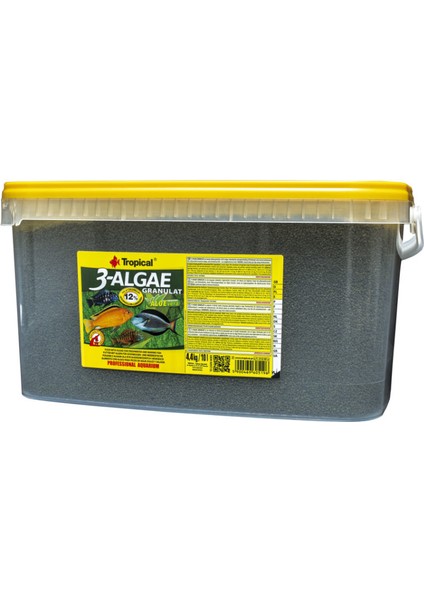 250 gr Tropical 3-Algae Granulat-Bölme Granül Balık Yemi