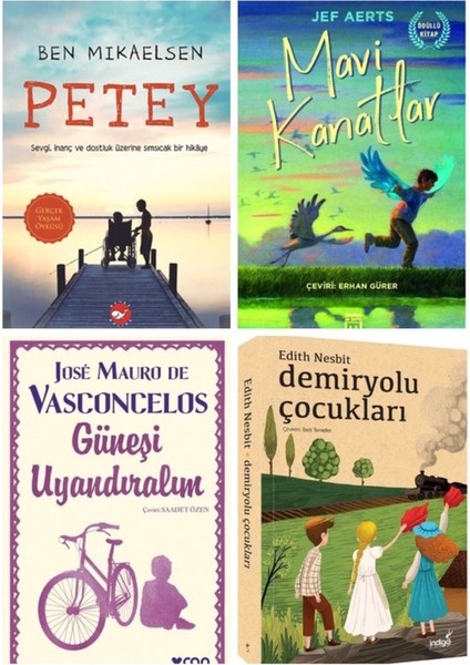Petey - Mavi Kanatlar - Güneşi Uyandıralım - Demiryolu Çocukları - 4 Kitap