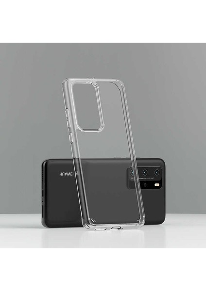 Huawei Nova 5t Kapak Sert Silikon Şeffaf Kılıf