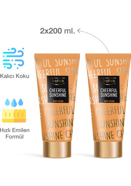 Vücut Losyonu Cheerful Sunshine 2 x 200 ml