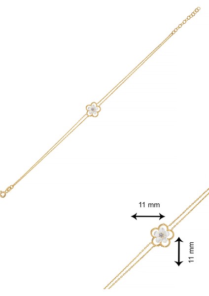 14 Ayar Altın Flora Bileklik modelleri