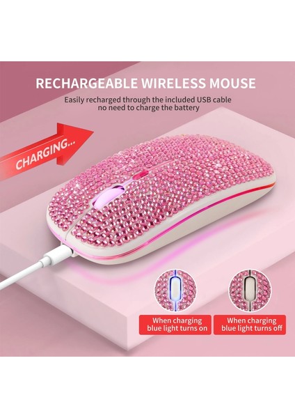 Crystal Kablosuz Çift Mod 2'si 1 Arada Bluetooth 5.0 Fare (Yurt Dışından) modelleri