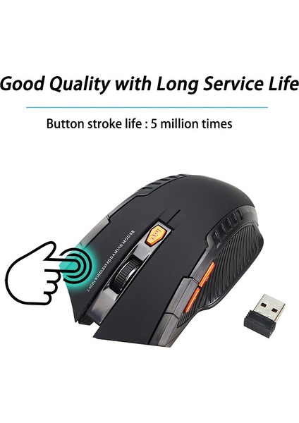 USB 2.0 Optik 2.4ghz Kablosuz USB Mini 2000DPI Fare (Yurt Dışından)