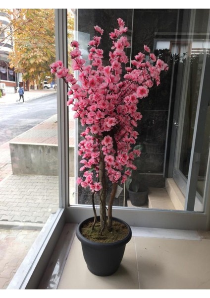 Yapay Pembe Bahar Dalı Ağacı 140 cm Boy
