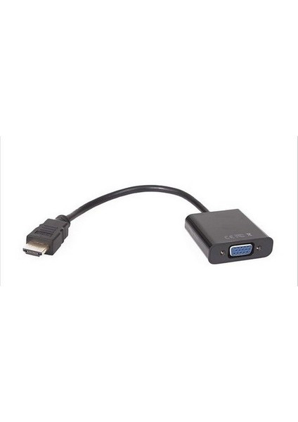 CG591-B-0.15 Siyah HDMI Erkek To VGA Dişi Dönüştürücü