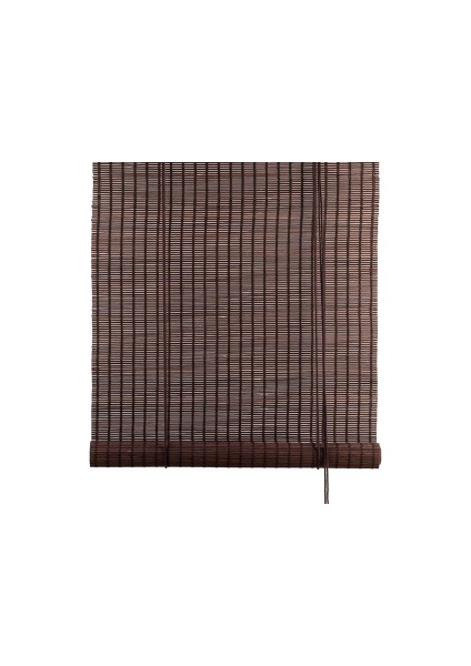 Bambu Stor Perde 150 x 180 cm Koyu Kahverengi