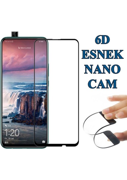 Huawei Y9 Prime 2019 6d Nano Kırılmaz Cam Ekran Koruyucu Plastik ve Cam Karışımı