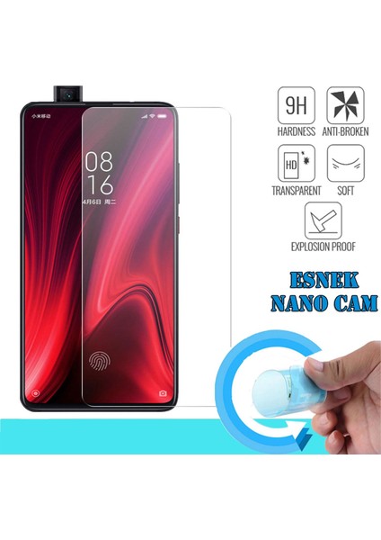 Redmi K20 Pro (Mi 9t) Nano Kırılmaz Cam Ekran Koruyucu Plastik ve Cam Karışımı