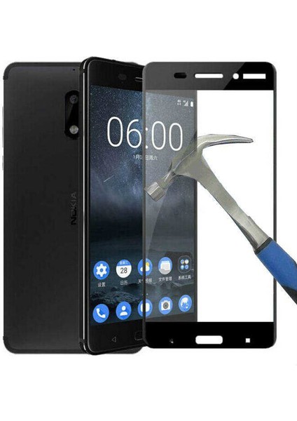 Nokia 3 Ekranı Tam Kapatan 3D Kırılmaz Cam Ekran Koruyucu