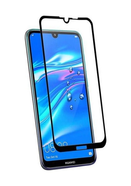 Huawei Y6 2019 6d Nano Kırılmaz Cam Ekran Koruyucu Plastik ve Cam Karışımı
