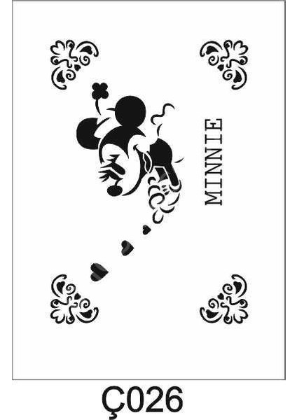 Çocuk Desen Stencil Şablon 21 x 30 cm Ç-026