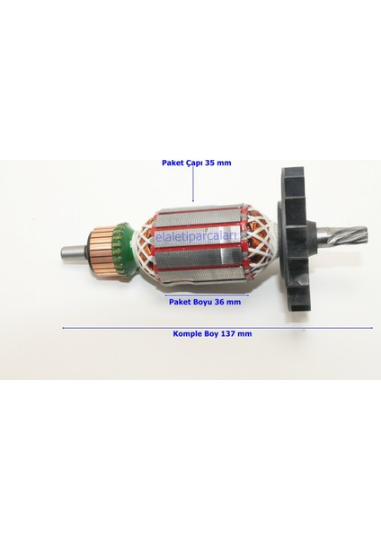 Bosch Tipi Gbh 2-28 Endüvi Rotor Kollektör