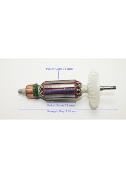 Bosch Tipi Gws 750-100 Endüvi Rotor Kollektör